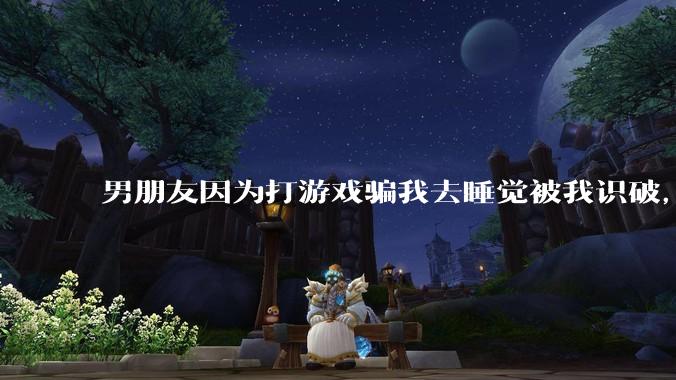 男朋友因为打游戏骗我去睡觉被我识破，然后我提了分手，他同意了，问问男孩子们他怎么想的？