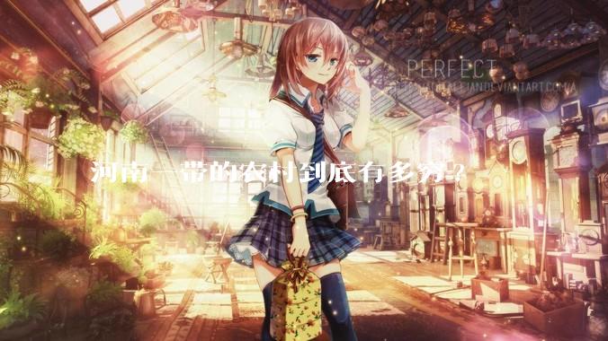 河南一带的农村到底有多穷?